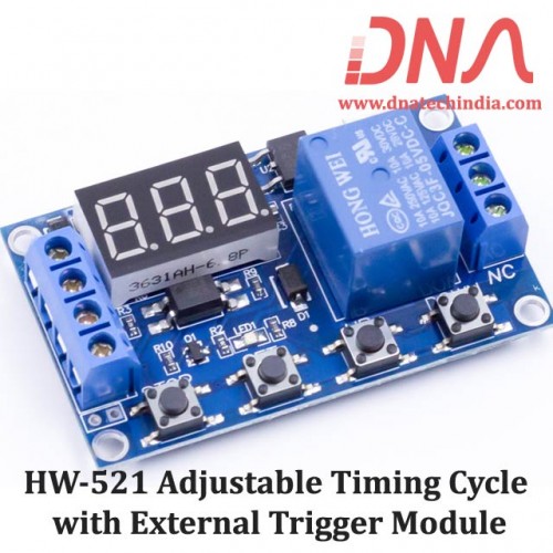 HW-521 Adjustable Timing Cycle with External Trigger Power Relay Module